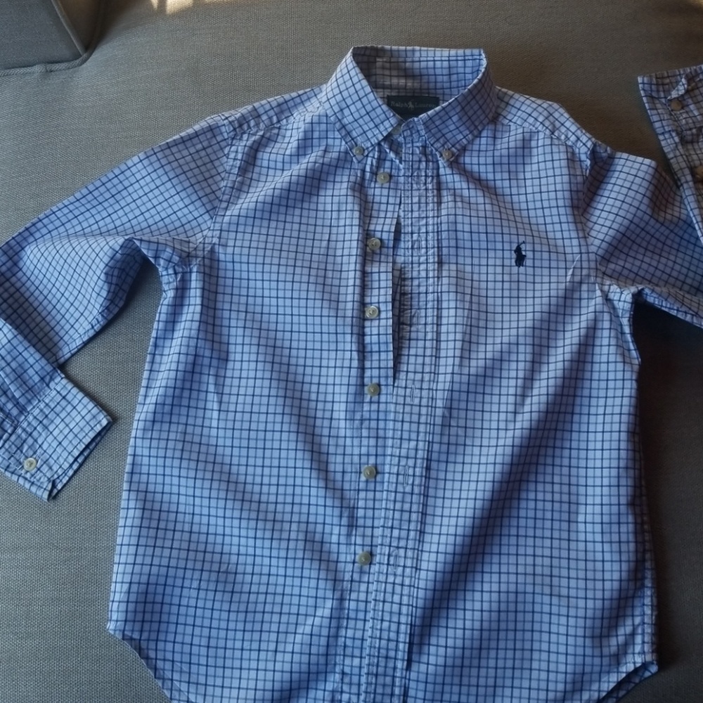 Blue checkered Ralph Lauren shirt